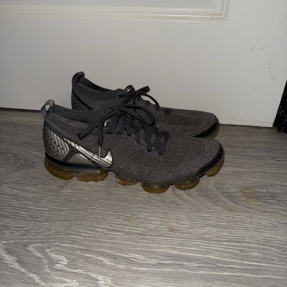 Nike Gray and Silver Sneakers